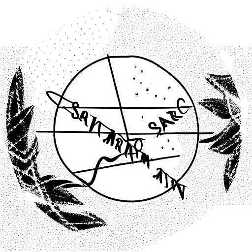 semi circle with Sic Parvis Magna written on it tattoo design idea