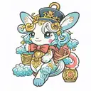 cinnamoroll tattoo design idea