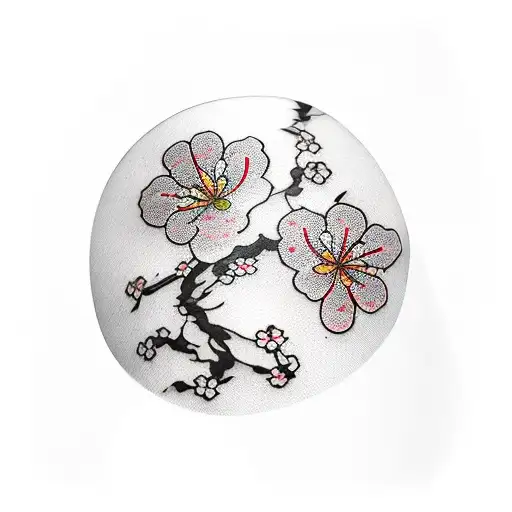 Japanese "Cherry Blossom Armband" Tattoo Idea BlackInk