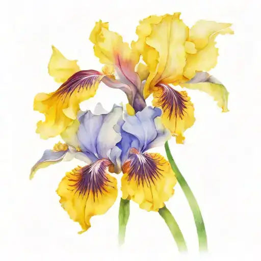 irises tattoo design idea