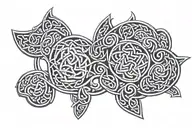 Celtic pattern on the forearm tattoo design idea