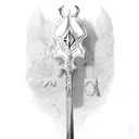 gothic Sword tattoo design idea