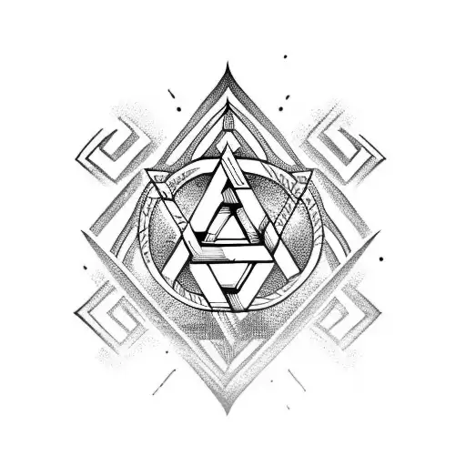 Valknut Symbol tattoo design idea