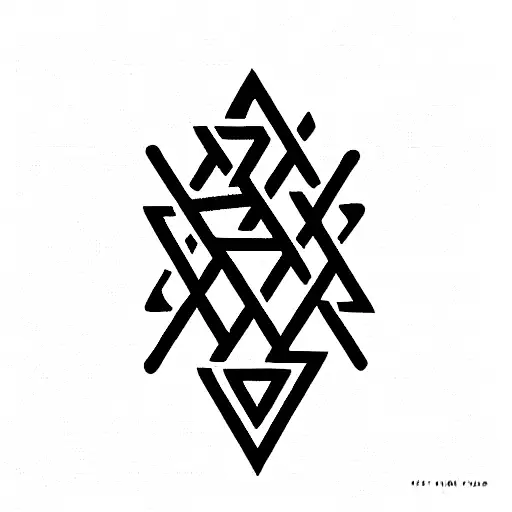 Valknut Symbol tattoo design idea