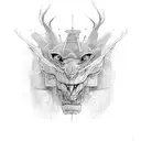 ADHD, face hands outline, sketch, fine line tattoo, racing thoughts, strength tattoo design idea