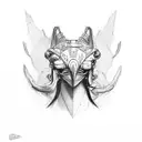 ADHD, face hands outline, sketch, fine line tattoo, racing thoughts, strength tattoo design idea