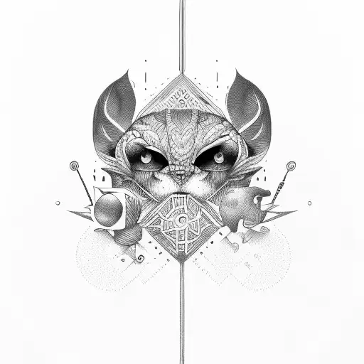 mind over matter tattoo design idea