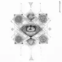 mind over matter tattoo design idea