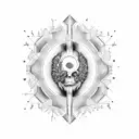 veni vidi vice forearm tattoo design idea