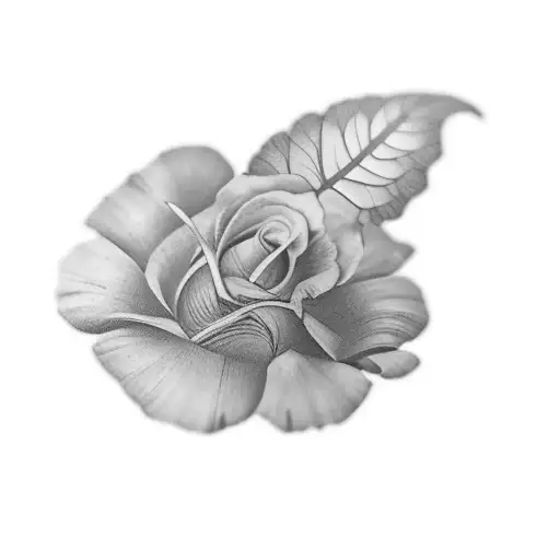 a flower mixed in with others for a shoulder  tattoo tattoo design idea