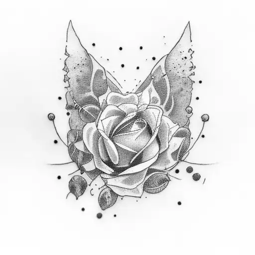 continuo tatuaggio ali angelo per morte nonna nell'avambraccio tattoo design idea