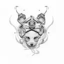 continuo tatuaggio ali angelo per morte nonna nell'avambraccio tattoo design idea