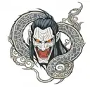 orochimaru curse mark tattoo design idea
