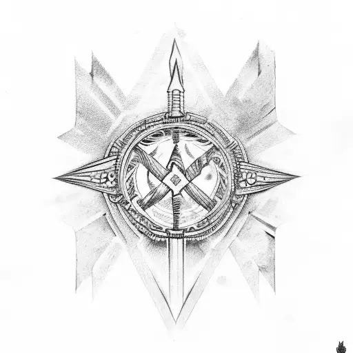 corpe diem phrase with old latin font and rome style tattoo design idea