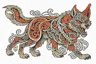 wolf old turkic alphabet Make it Turkic tattoo design idea