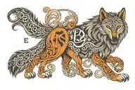 wolf old turkic alphabet Make it Turkic tattoo design idea