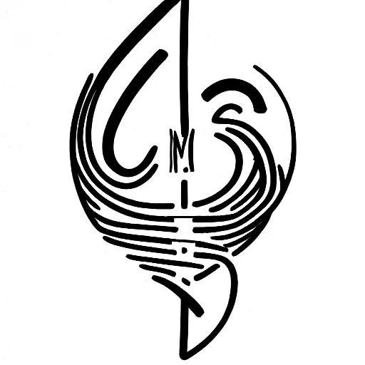 The Mera Mera no Mi in mash um with Enel Symbol with Filler between and Some ohne Piece Symbols around tattoo design idea