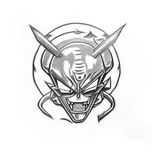 cell perfect form dbz and marshall d teach one piece tattoo design idea