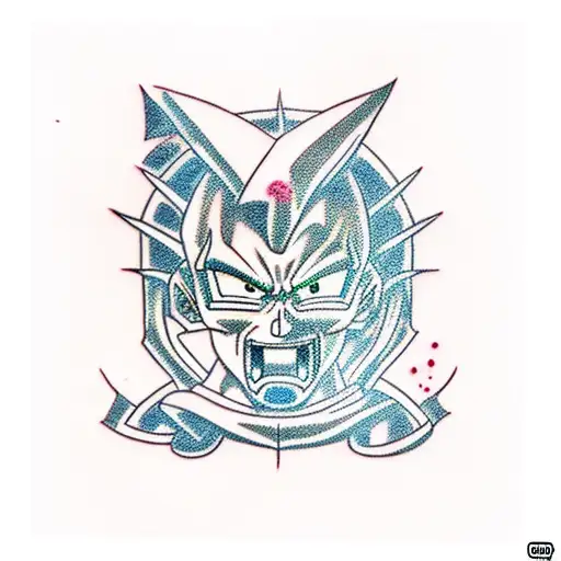 cell perfect form dbz and marshall d teach one piece tattoo design idea