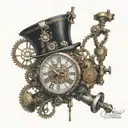 steampunk neurodivergence tattoo design idea