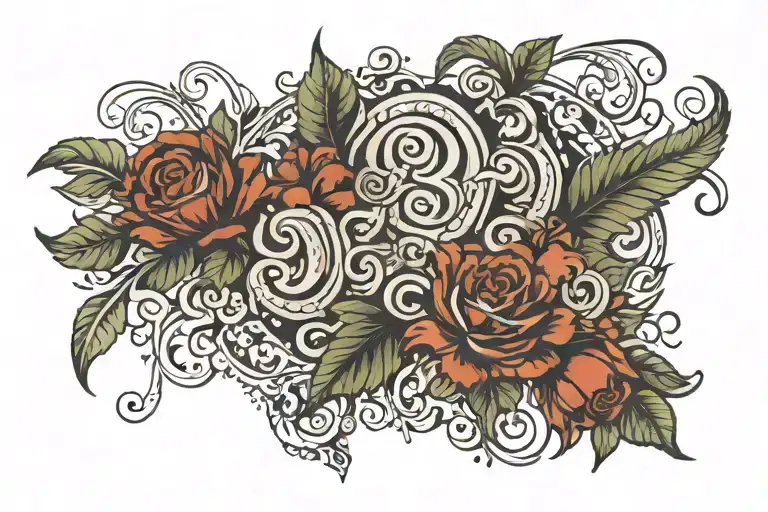 Roman date 19 09 1998 date of birth tattoo design idea