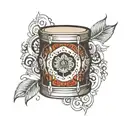 damru small drum tattoo design idea