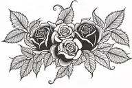 rose tattoo design idea