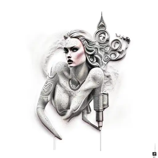 pop ART statue reference  tattoo design idea