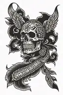 Discipline Commitment Focus Sacrifice tattoo design idea