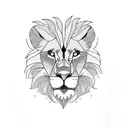Lions mon whit sons tattoo design idea