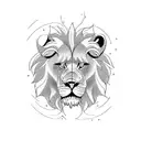 Lions mon whit sons tattoo design idea