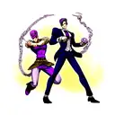 Skull killer queen jojo's diamond it's unbreakable  tattoo design idea