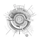 i dive into the future, but I'm blinded by the sun, I'm reborn in every moment, so who knows what I'll become tattoo design idea