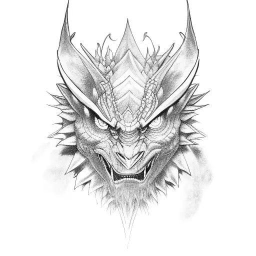 Drawing a Dragon Head - Saphira from Eragon - PaintingTube