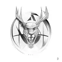 Lebron james logo tattoo design idea