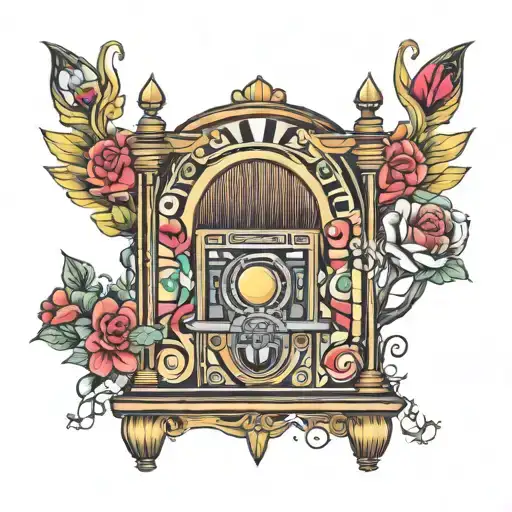 jukebox tattoo design idea