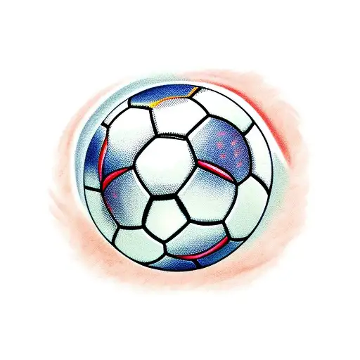 soccer ball tattoo design idea