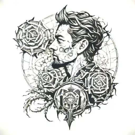 men live lives of quiet desperation tattoo design idea