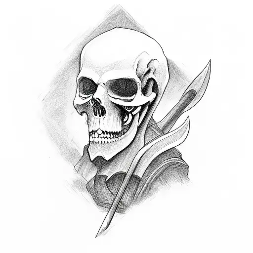 Grim Reaper tattoo design idea