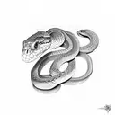 a snake that is overlapped with the date 8-25-84 tattoo design idea