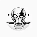 Grim Reaper clock tattoo design idea