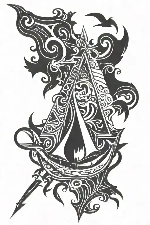 assassin's creed black flag tattoo design idea