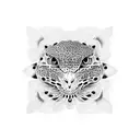 leopard falcon tattoo design idea