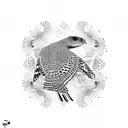 leopard falcon tattoo design idea