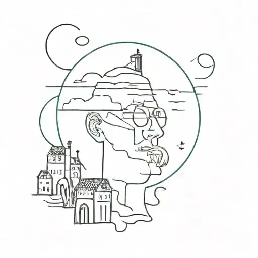 truman show tattoo design idea