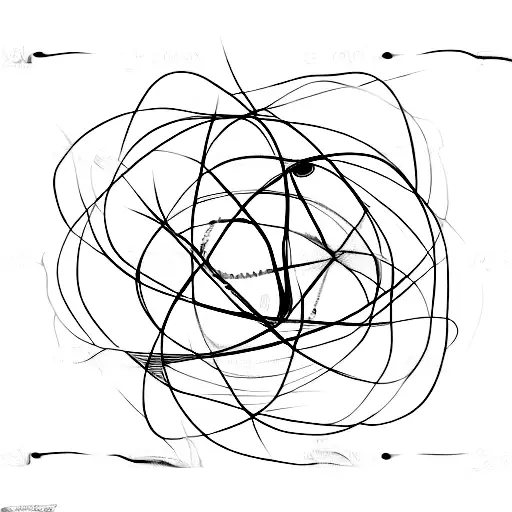 A camera lens intertwined with a neuron tattoo design idea