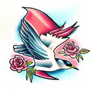 Swallow Bird tattoo design idea