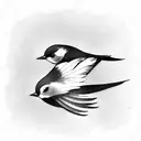 Swallow Bird tattoo design idea