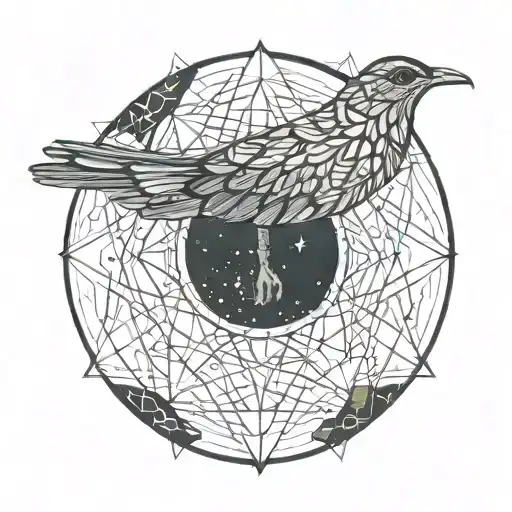 The stars are captive to the sky, I am to the earth, the bird is free in both, whether it stays on the earth or in the sky. tattoo design idea