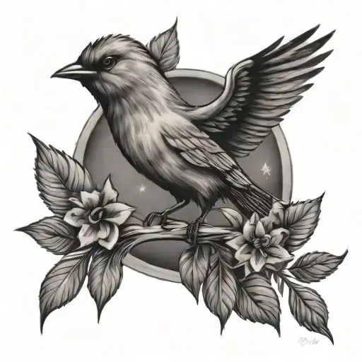 The star is captive to the sky, I am captive to the earth, the bird is free in both, whether it stays on the earth or in the sky. tattoo design idea